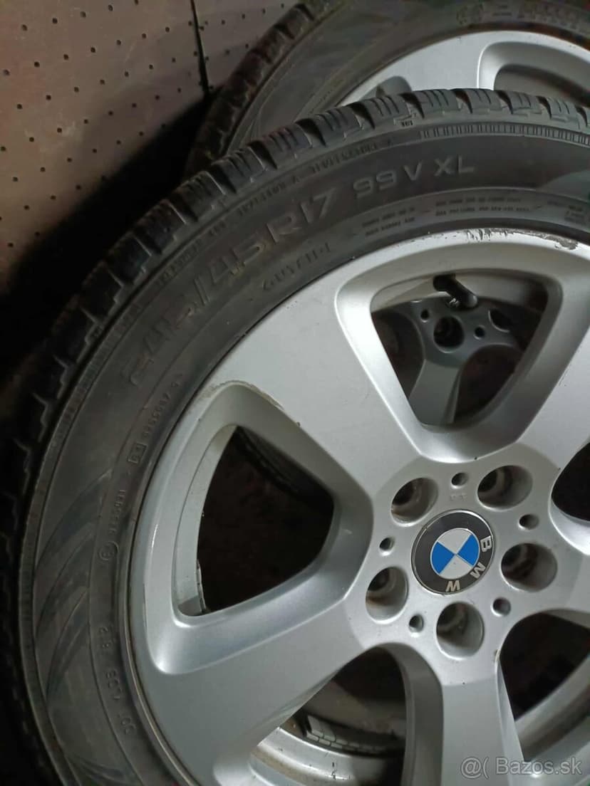 ❄️4ks alu disky orig. BMW 5x120 R17 pneu 245/45 r17