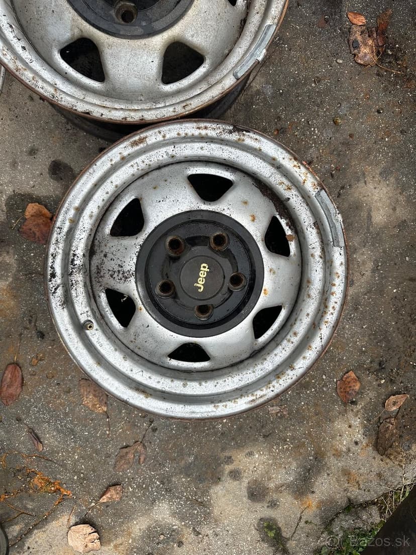 Wrangler YJ plechové disky - origo