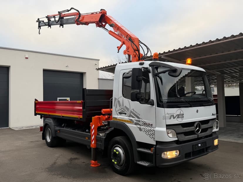 S3 sklápač r.2014 Mercedes Atego 1524 hydraulická ruka ATLAS