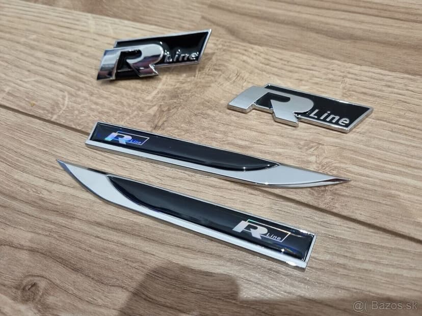 Kridielka Rline Volkswagen R-line napisy znaky nalepovacie