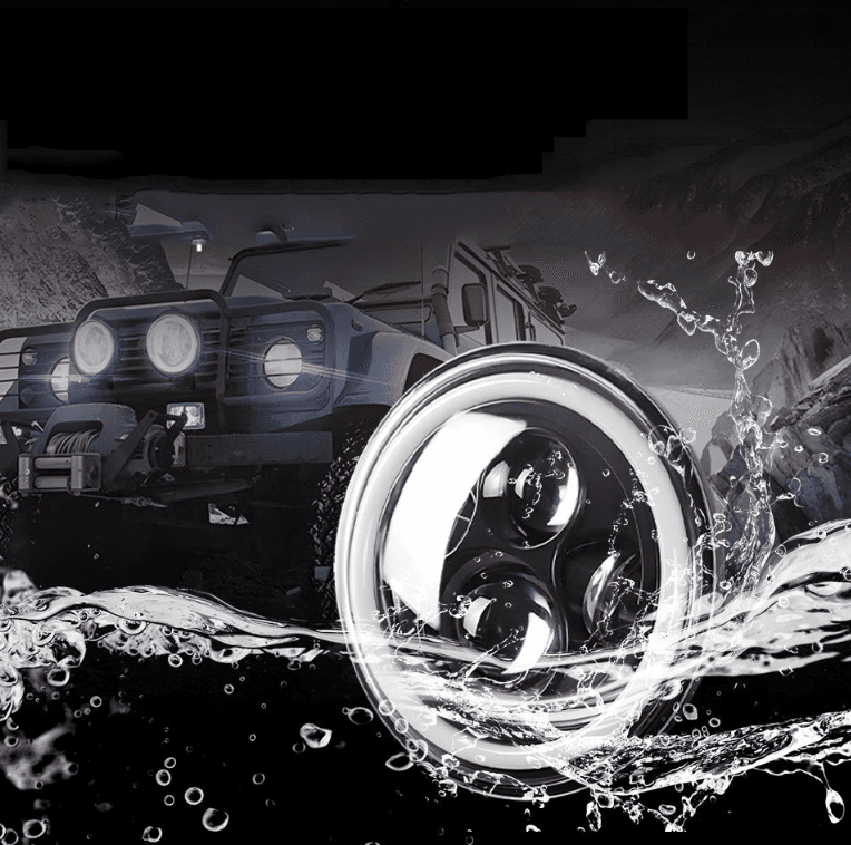 LED Svetlomety Okrúhle 178mm (Angel Eyes)