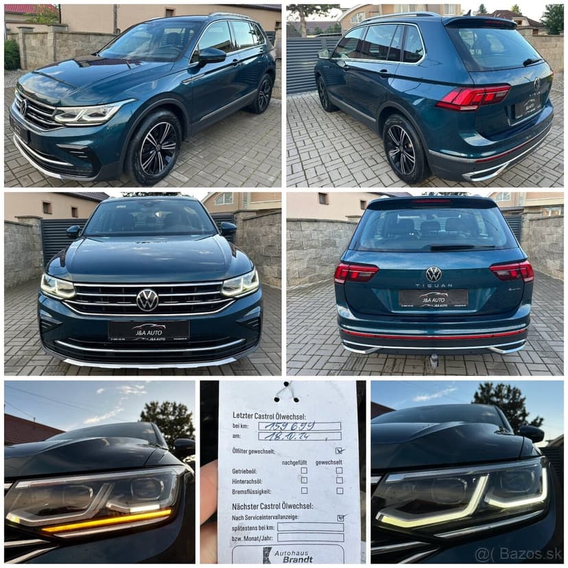 VW TIGUAN 4MOTION 2.0TDi DSG 110kW 2021 VIRTUAL/ŤAŽNÉ/MATRIX