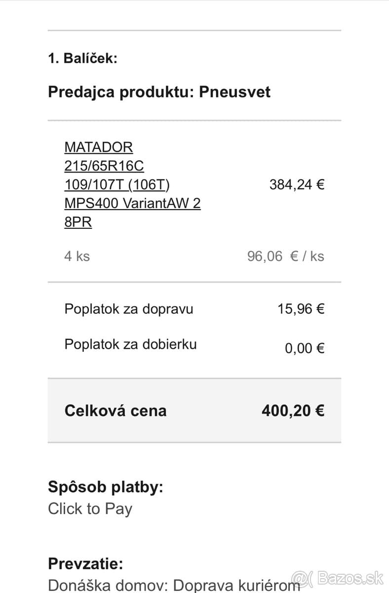 Pneumatiky 215/65 R16C