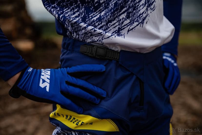 enduro kvalitný set shot modro žltý