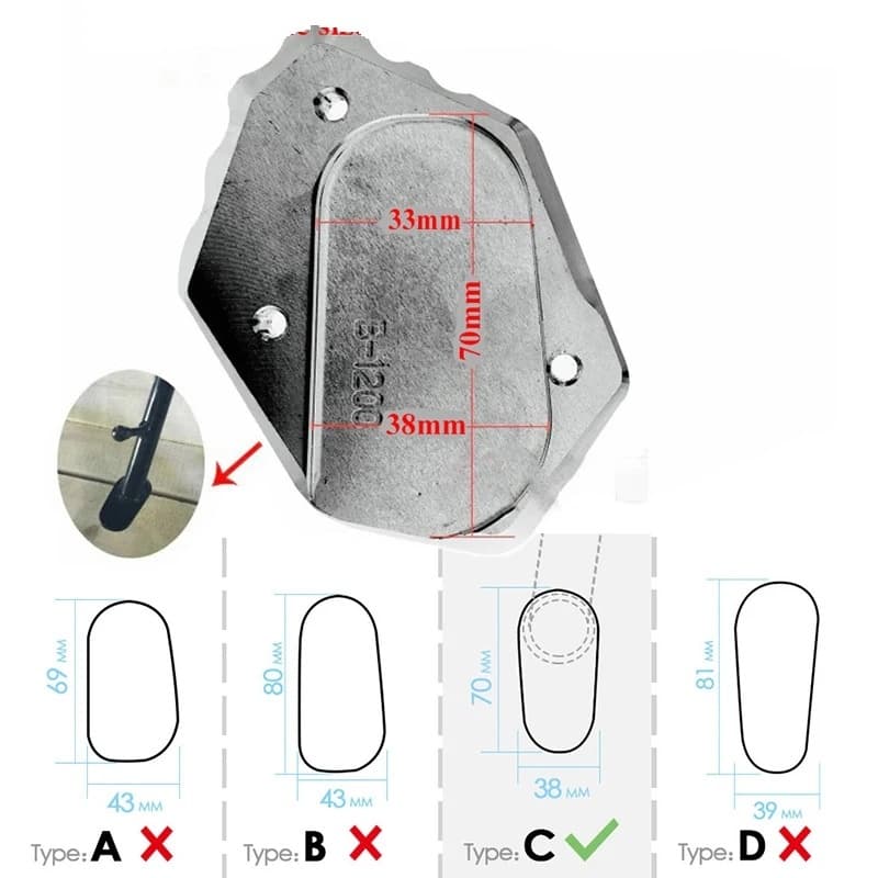 Patka, rozšíření stojánku 1200GS, 1250GS, F850, F750