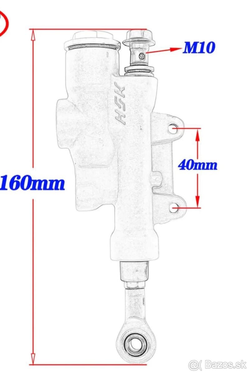 Zadná Brzdová pumpa KTM Husqvarna Gas Gas