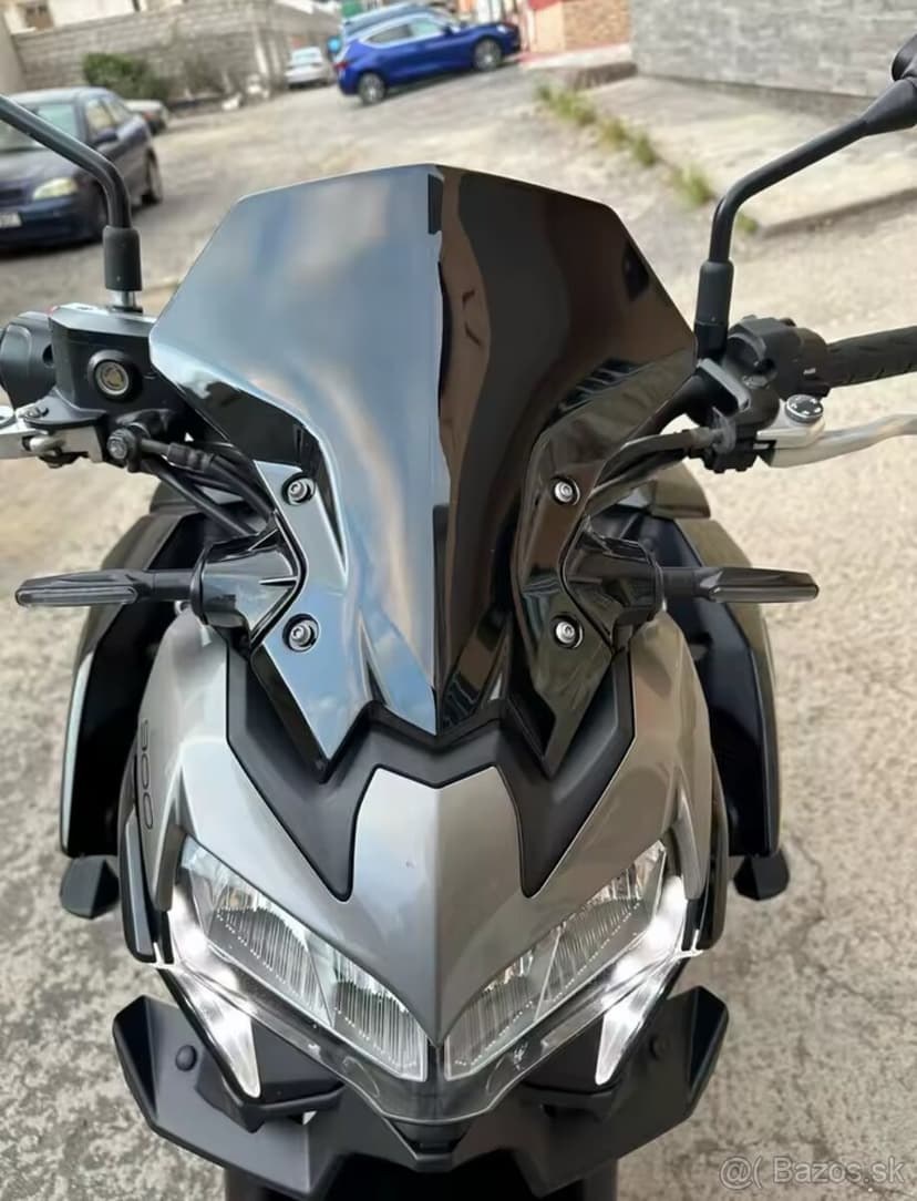 Vyžšie plexi na Kawasaki Z900