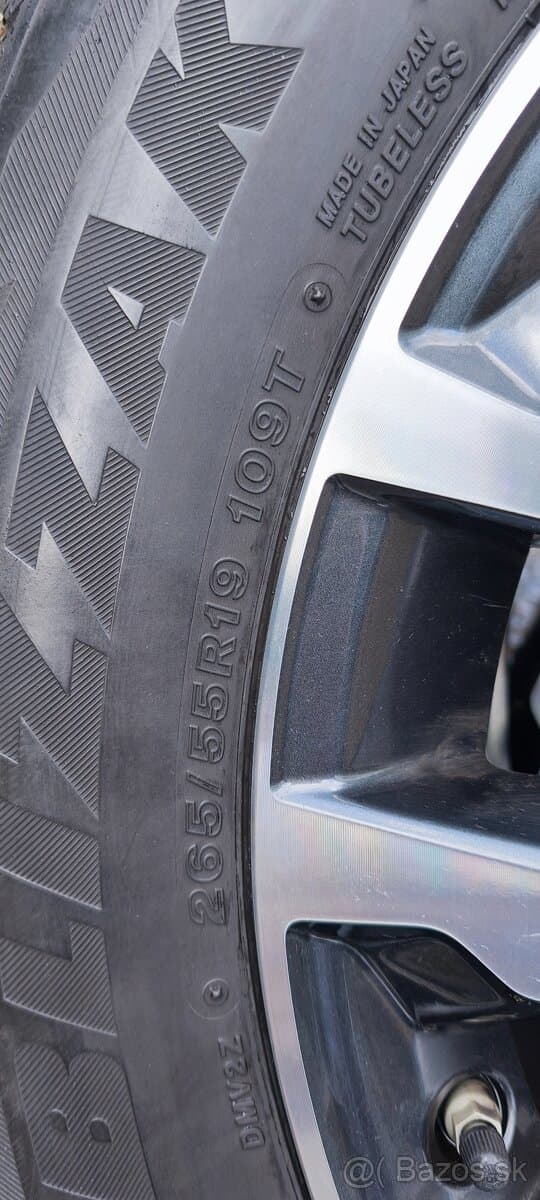 5 x Orig. Alu kolesa Toyota Land Cruiser, Hilux s pneu