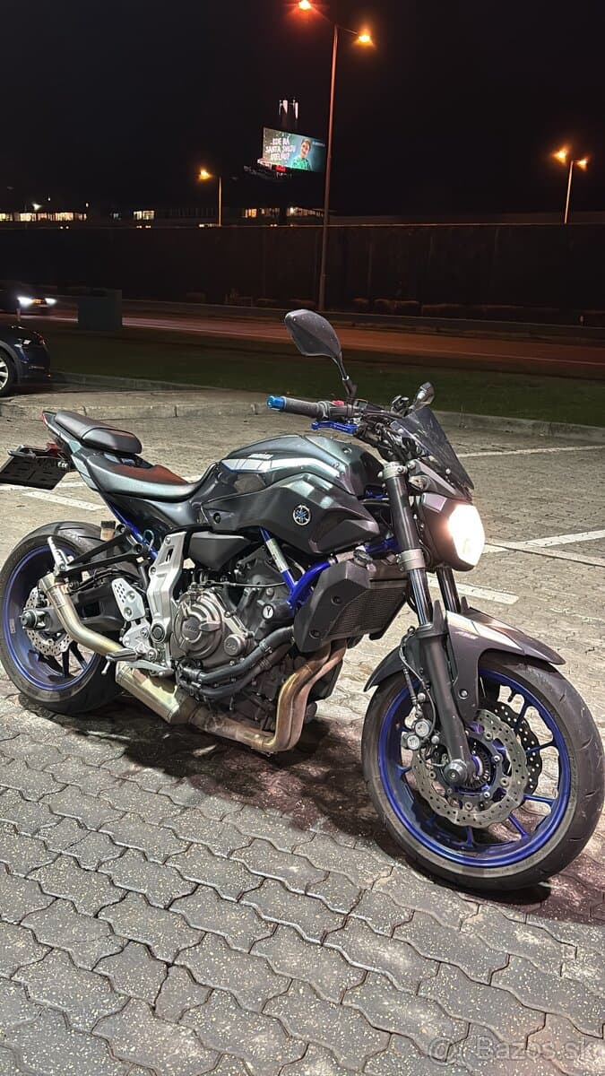 Yamaha MT-07 – 55 kW / TP 35 kW | 40 000 km | MIVV výfuk
