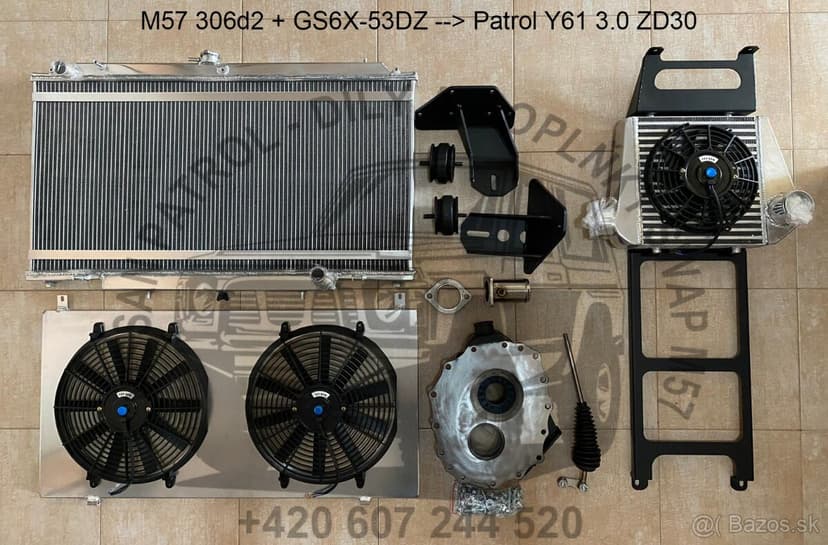 NISSAN PATROL Y60/Y61 - SADA PŘÍSLUŠENSTVÍ PRO SWAP M57