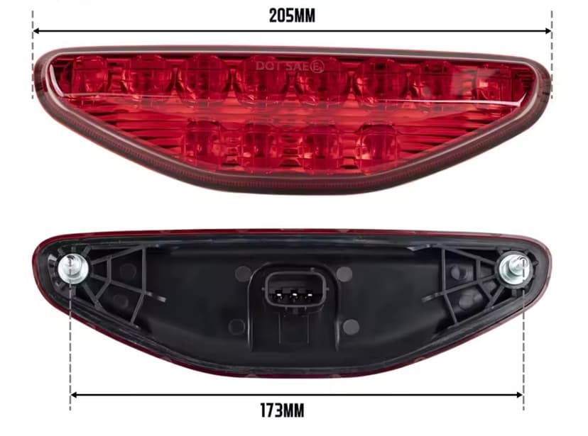 Zadne svetlo HONDA TRX 250 300 400 500 700 450R 450ER 400EX