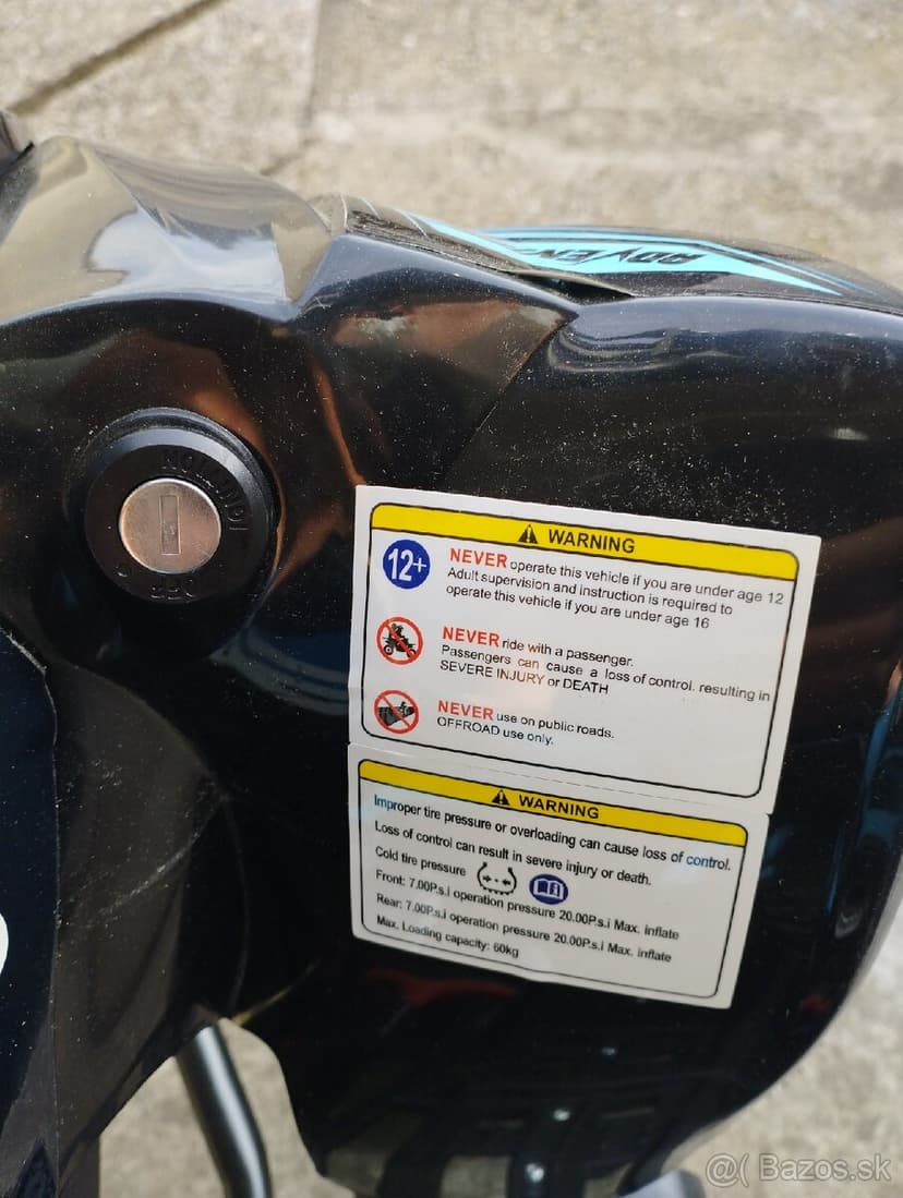 Predám štvorkolku beneo motors modrú