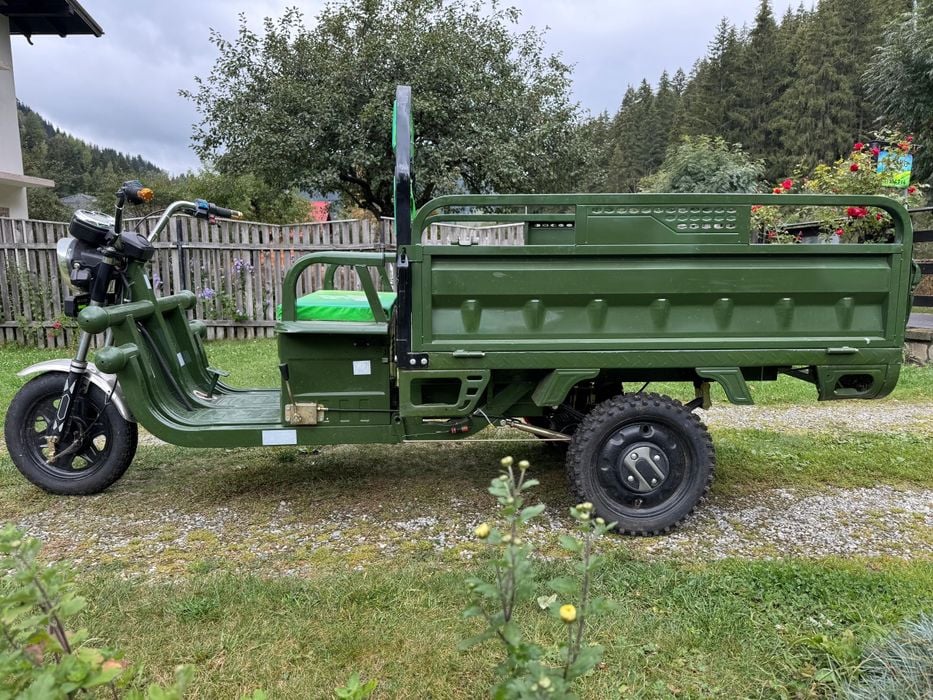 Triciclu electric ca nou roti off road
