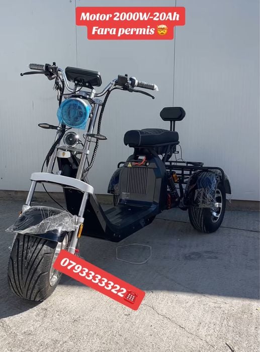 Scuter electric fara permis