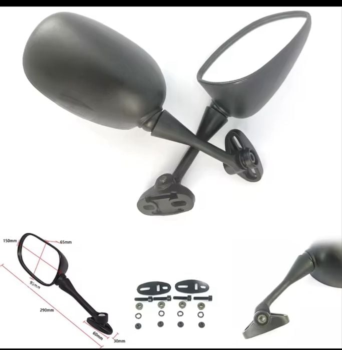 Oglinzi moto clasice  set universale Honda Kawasaki Suzuki Yamaha