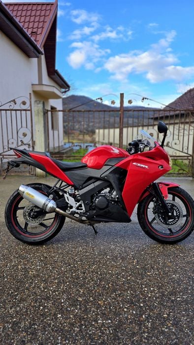 HONDA CBR125R Roșu, An 2014, Tobă Sport STORM, Suport Telefon, Livrare