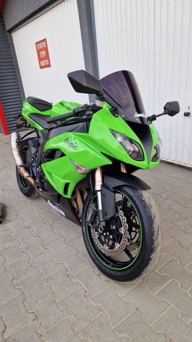 Kawasaki Ninja Zx6r 2009 2010 motocicleta verde 636 zx6 r