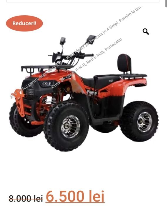 Atv 125cc in garantie