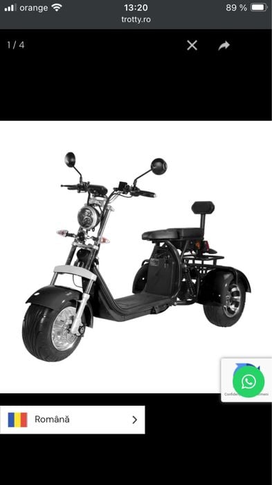 Motor cu 3 roti sanshu fara permis matriculat