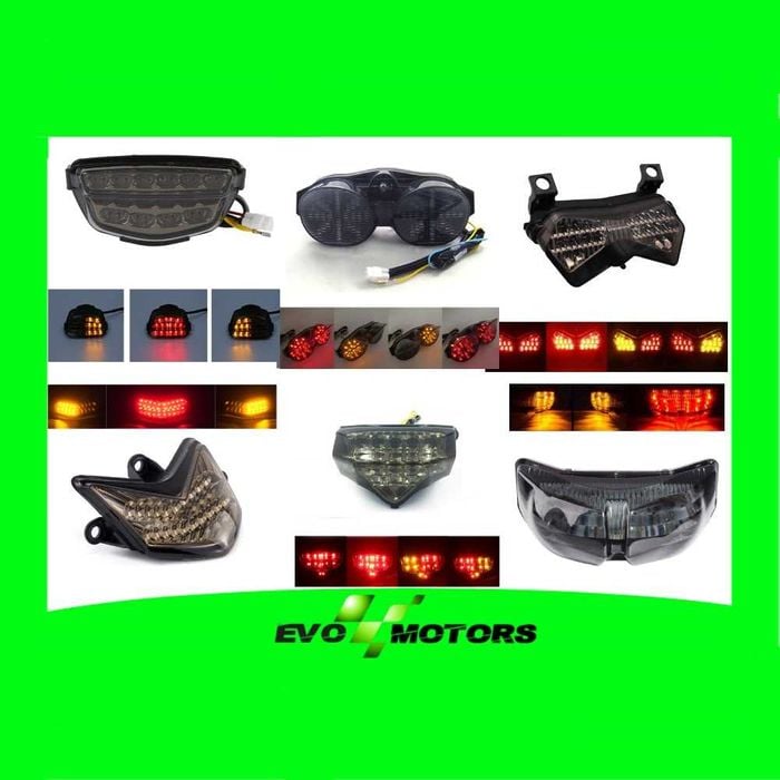 STOP SPATE MOTO LED Honda Yamaha Kawasaki Suzuki Ducati BMW Smoke EvoX