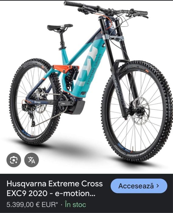 De vanzare e bike bicicleta electrica husqvarna exc 9 extreme cross
