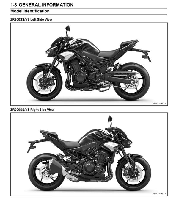 Manual Kawasaki Z900 2025 2026 service