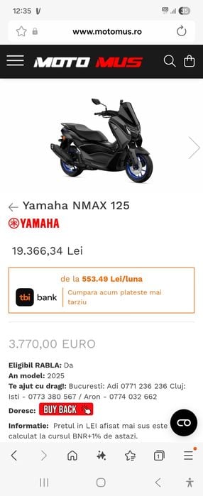 Scooter Yamaha..