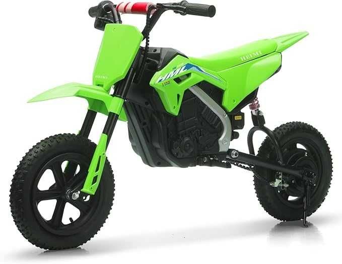 Motocicleta electrica Honda CRF450 250W, 24V, roti gonflabile #Green