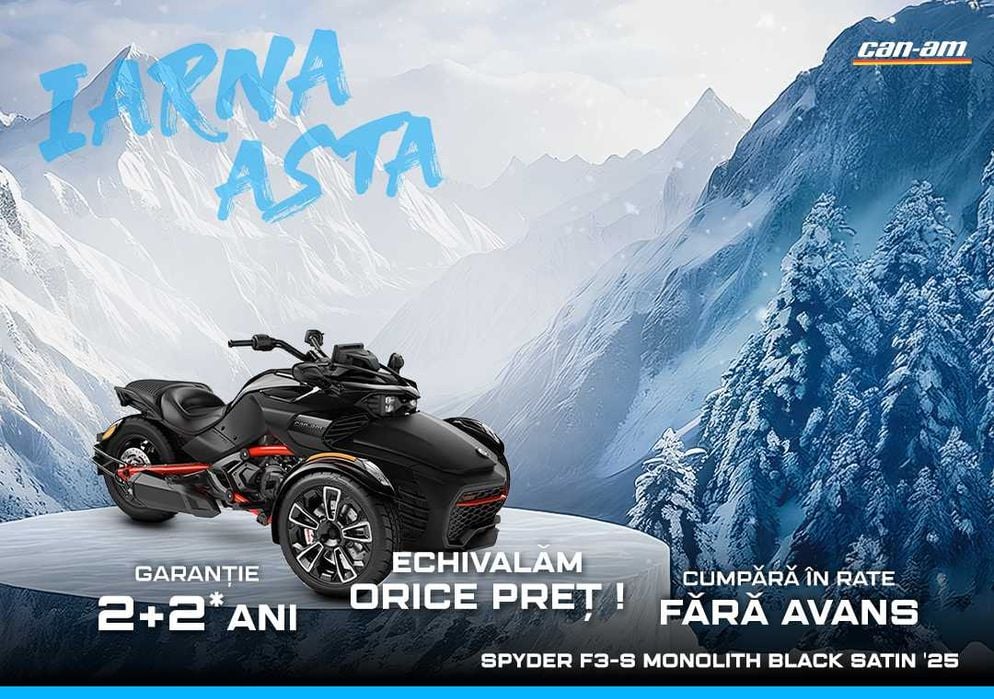 Can-Am Spyder F3-S Monolith Black Satin '25