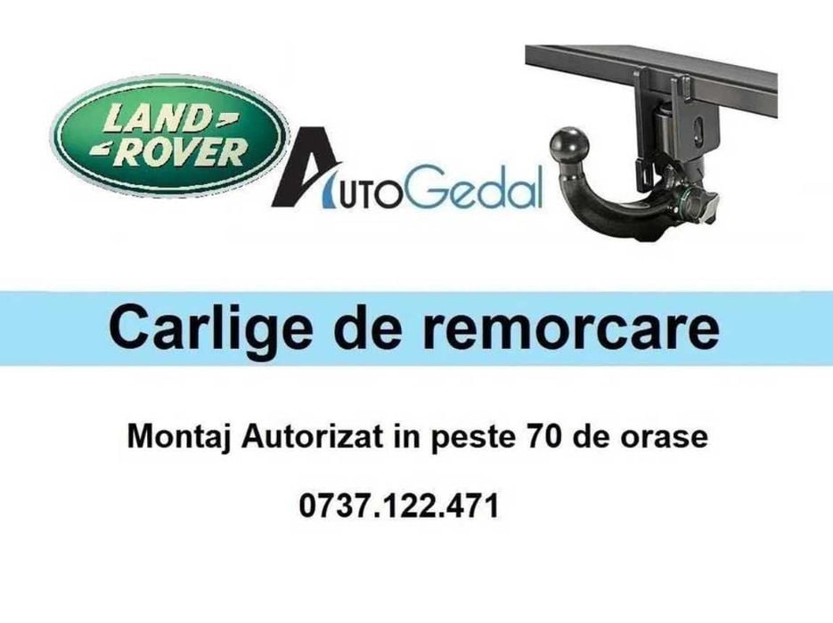 Carlig remorcare LandRover Freelander -Omologate RAR -Montaj Autorizat