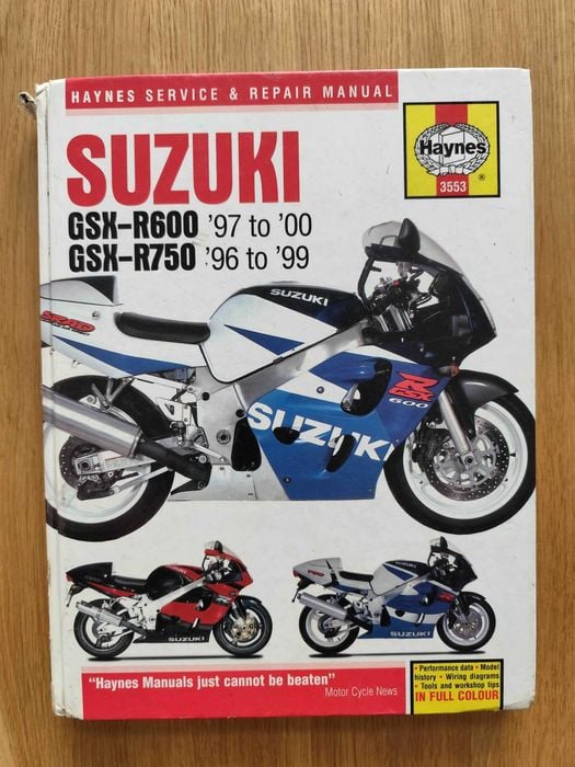 Instrukcja Suzuki GSX-R600, GSX-R750 Haynes