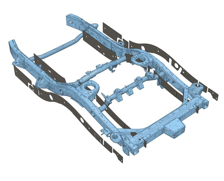 Reperaturki nakładki ramy nissan patrol y61 long lwb tył reperaturka