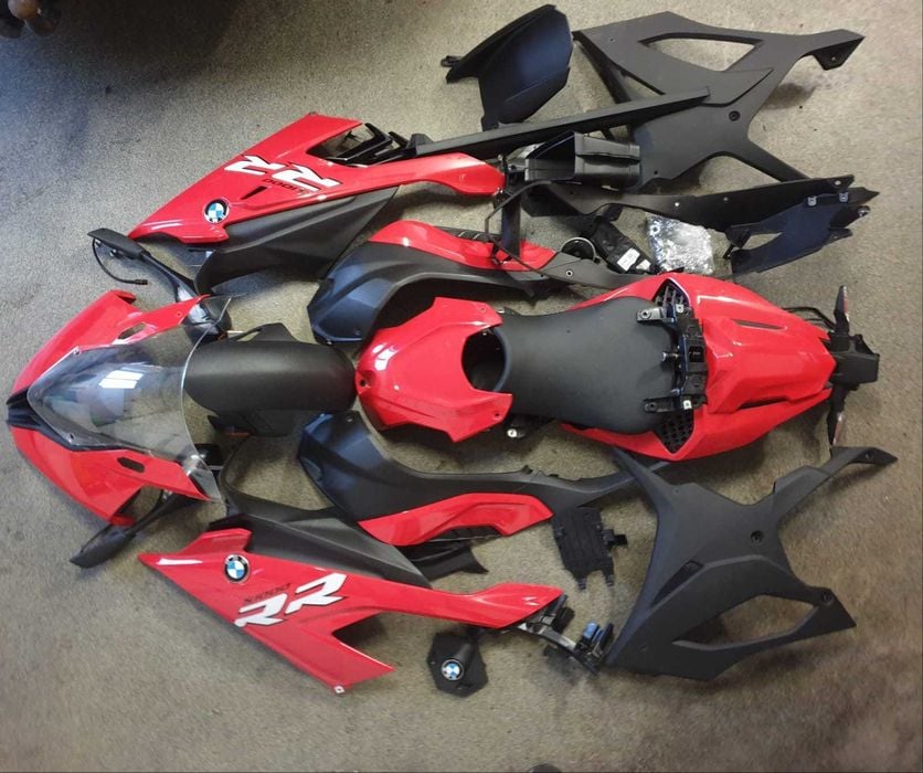 BMW S1000RR K67 Owiewki Bok Set Drogowy Lampa Stelaż Felgi Set CZĘŚCI