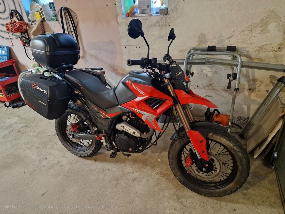 Motocykl enduro na kategorię B (tj. cfmotors, benyco, vradero, vstrom)