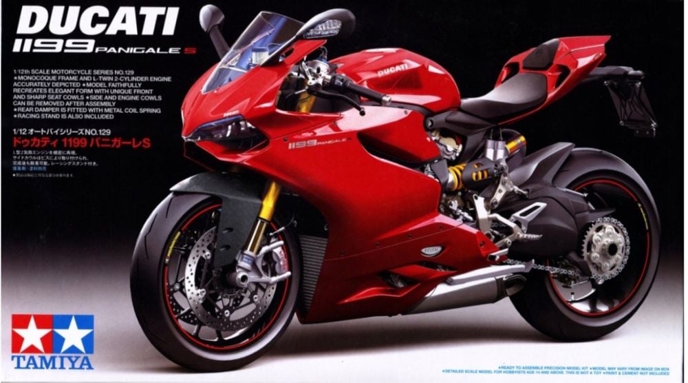 model do sklejania 1/12 motocykla Ducati 1199 Panigale S Tamiya 14129