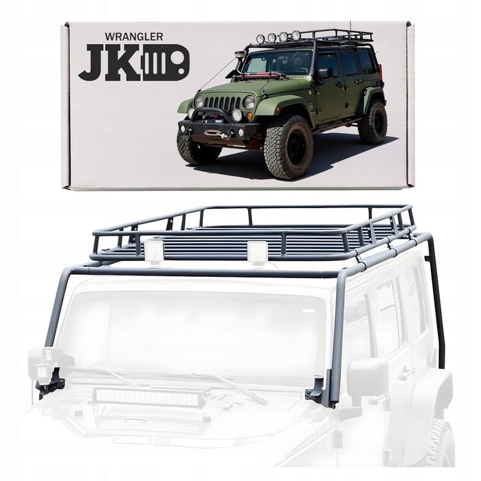 jeep wrangler jk 2007-2018 4 drzwi bagażnik dachowy z koszem