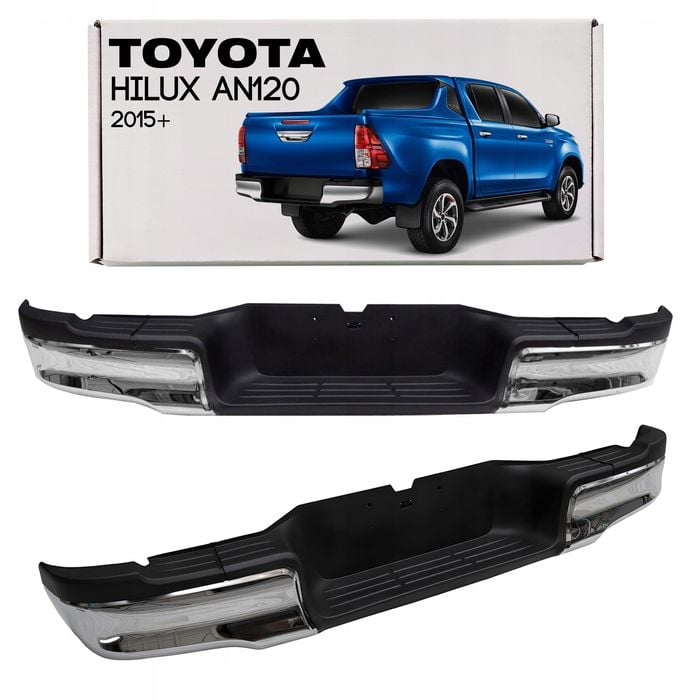 toyota hilux viii an120 2015+ tylny zderzak stal chrom 520230k060