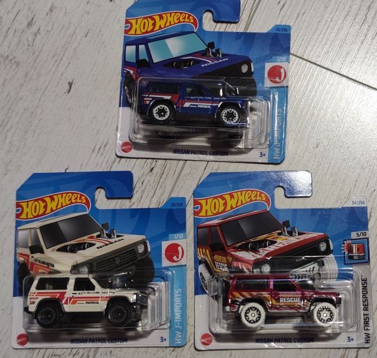 Hot wheels Nissan Patrol y60 3szt.