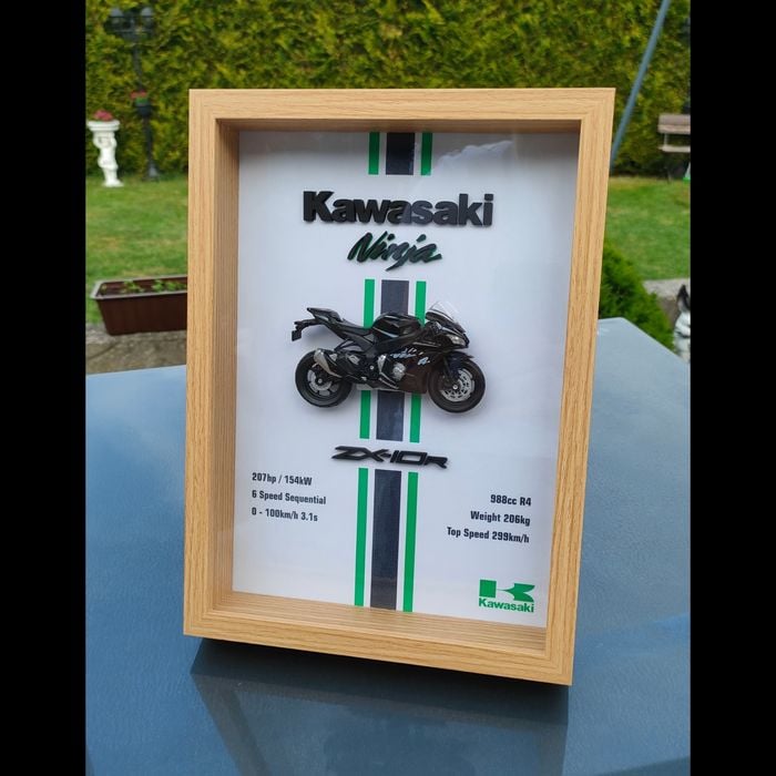 Model Kawasaki Ninja ZX-10R w ramce
