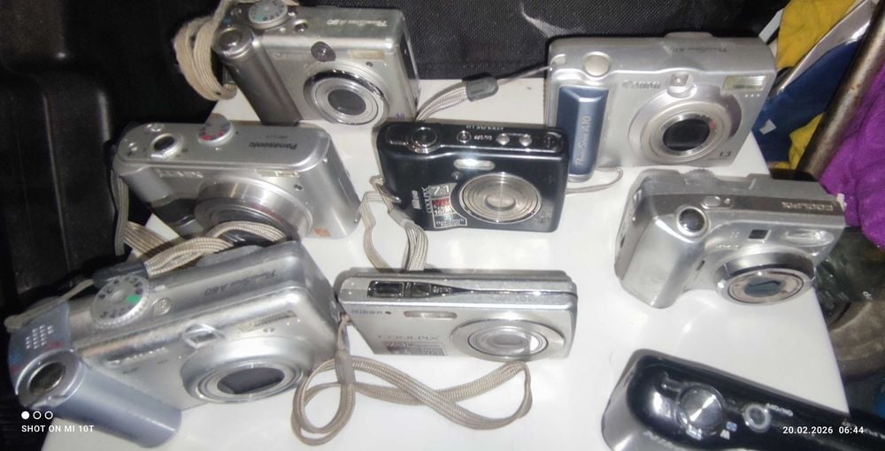 Zestaw 9szt Aparatów cyfrowych fotograficznych