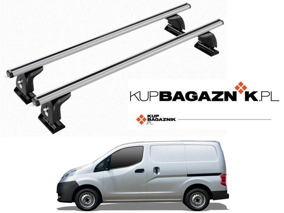 Bagażnik Dachowy NISSAN NV200 Van 2009 do 2021 bazowy relingi Belki