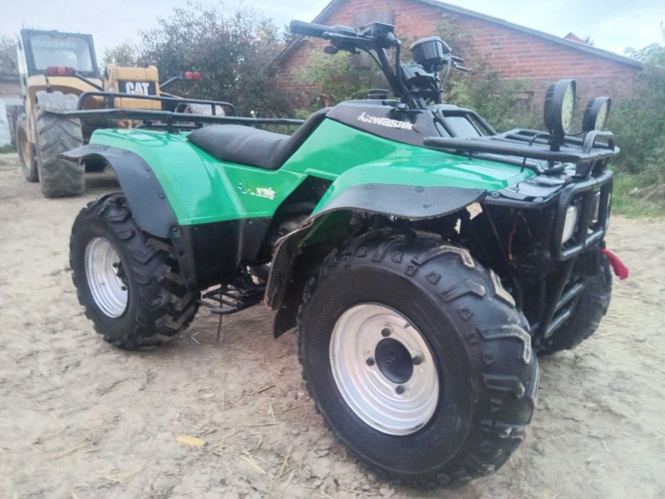 kawasaki klf 300 4x4 wyciagarka  transport