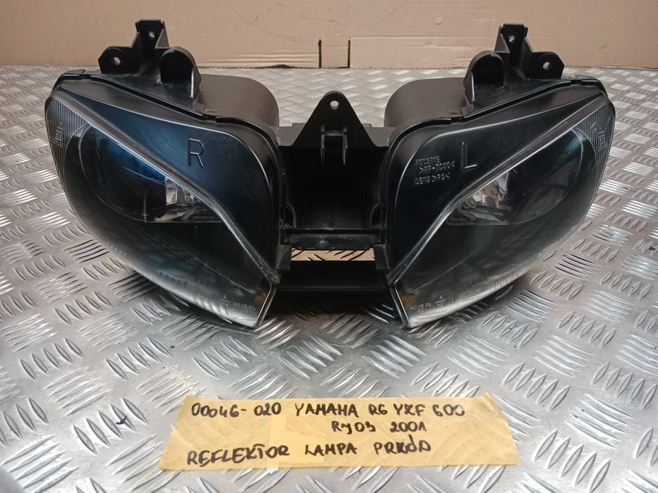 Yamaha R6 RJ03 Reflektor Przedni Lampa Przód 99-02 Oryginał