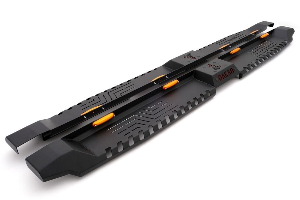 Stopnie boczne progi stalowe DAKAR V2 Toyota Hilux 2015-2026