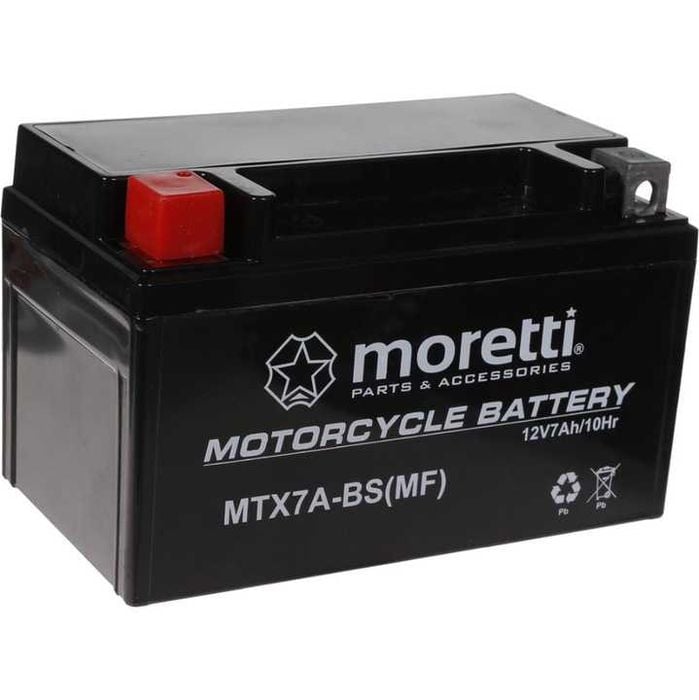 Akumulator Moretti AGM Żel 7A Mtx7A-BS Ytx7A Etx7A-BS Ftx7A-BS 7-BS
