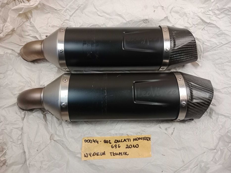 Ducati Monster 696 Wydech Sport Tłumik LeoVince Końcówka Carbon 08-14