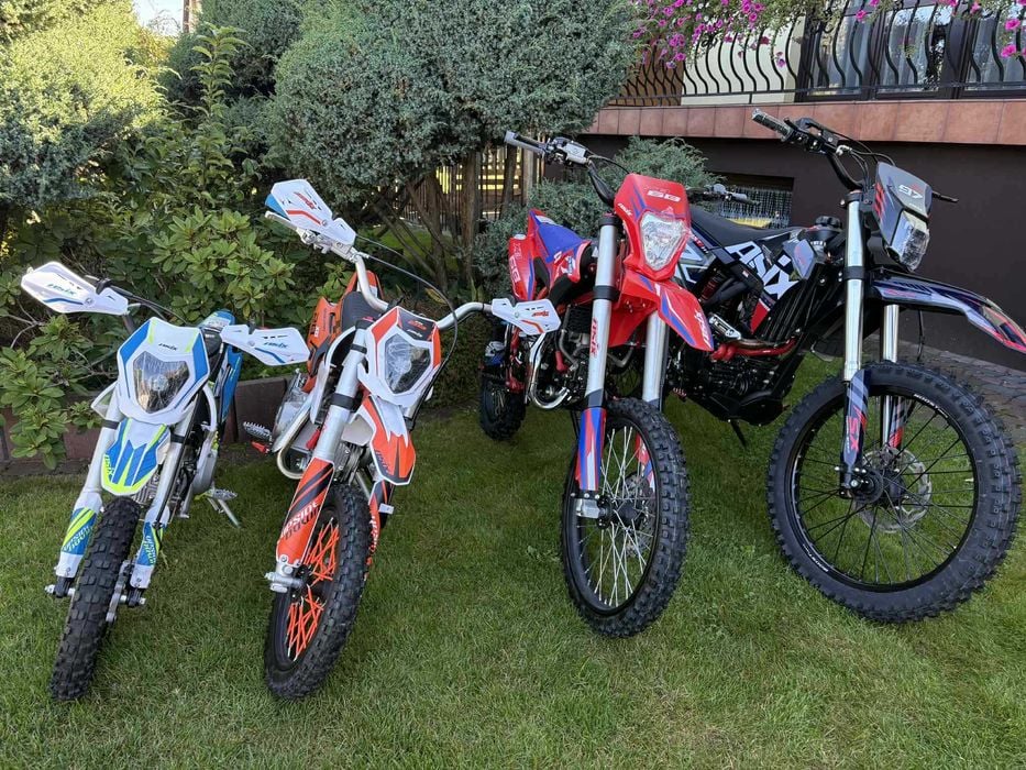 Cross ASIX XB 300/250/140/125/110/90/70 cc Solidny E-start RATY Dowóz