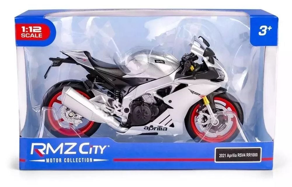 RMZ 1:12 Aprilia RSV4 RR 2020 (Regular) srebrny. Daffi