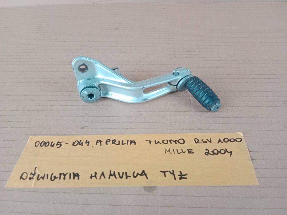 Aprilia Tuono RSV 1000 Mille Dźwignia Hamulca Tył Tylna 02-05 nóżka