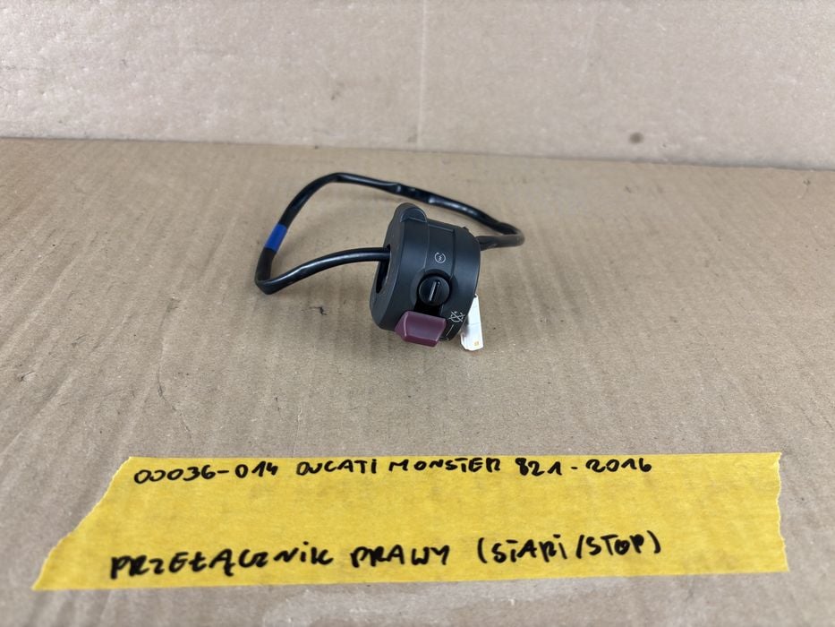 Ducati Monster 821 Przełącznik Prawy Stop Start 2016